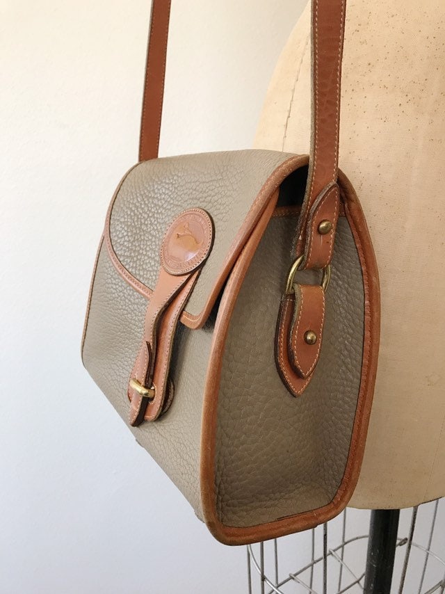 Pebbled Leather purse/ Dooney & Bourke bag/ Two Tone Saddle bag