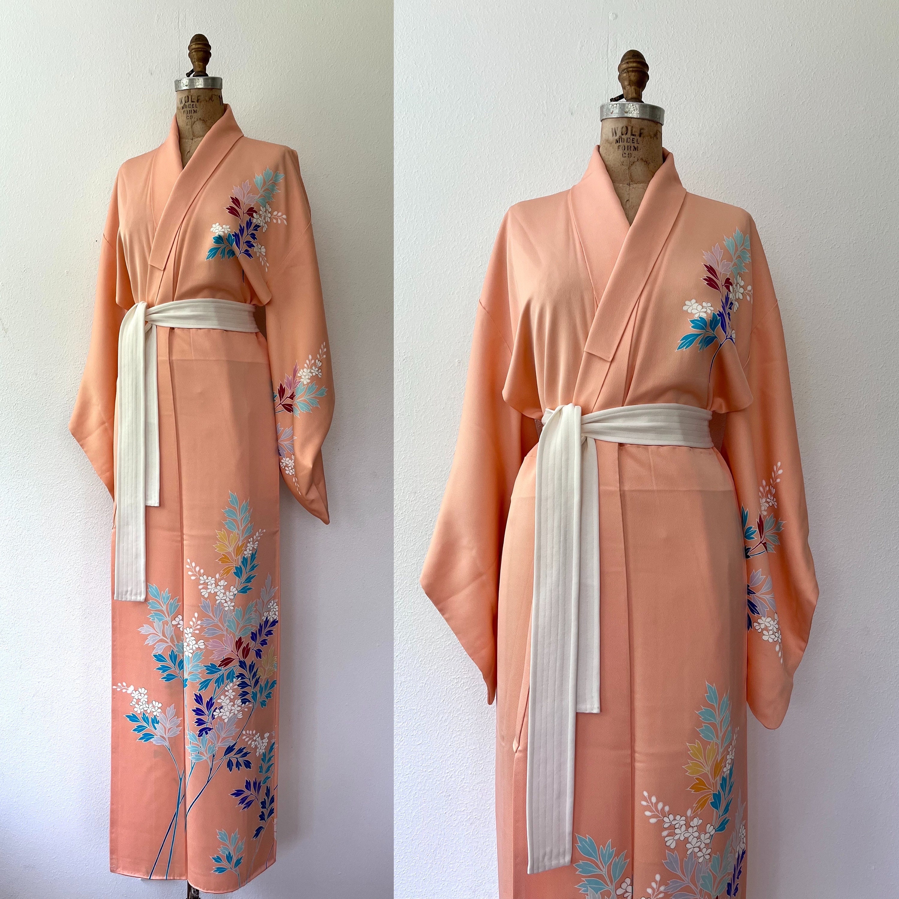 vintage kimono silk kimono robe Sacred Bamboo Kimono