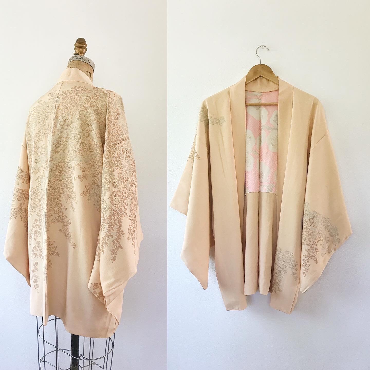 Gaudi Inspired Silk Crepe de Chine Kimono