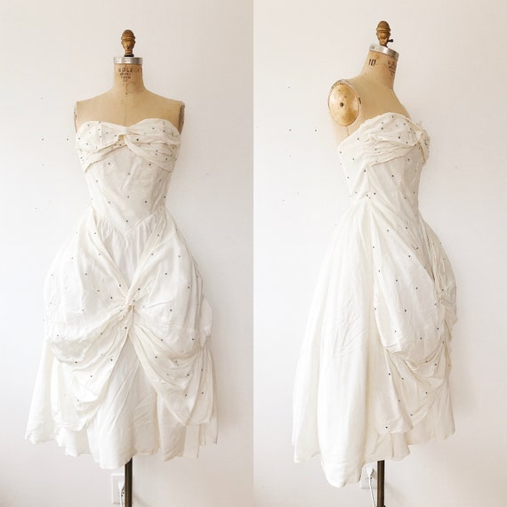 1950s dress / vintage wedding dress / Fabled Love