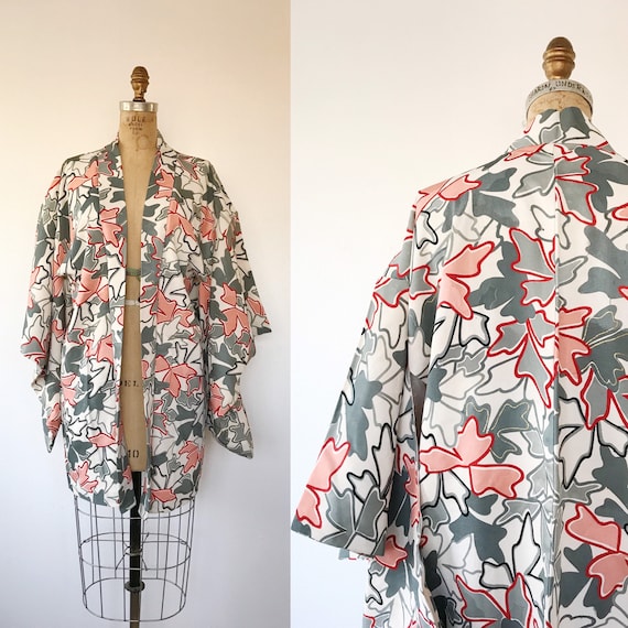 vintage silk kimono / vintage kimono jacket / Ochi