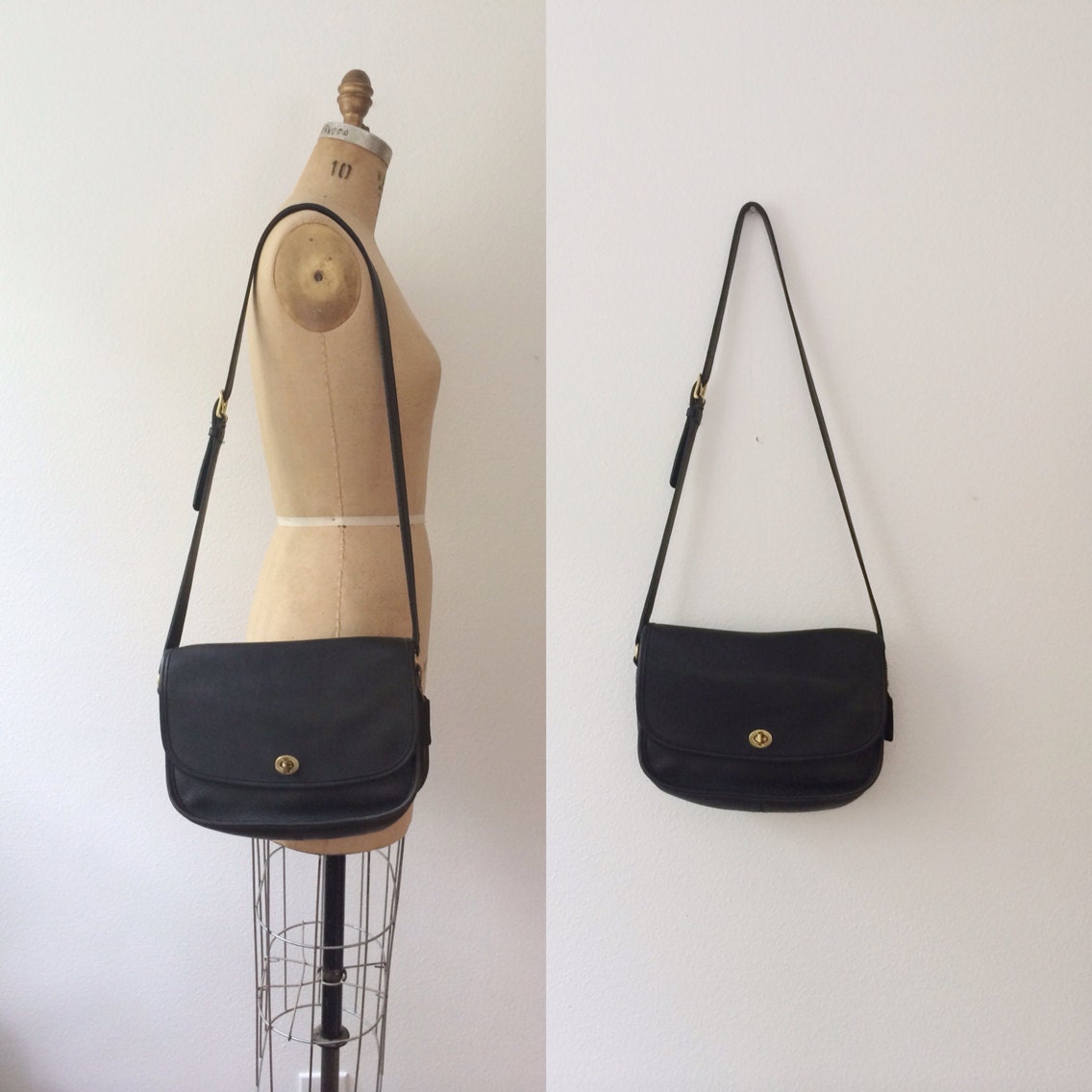 vintage coach saddle bag