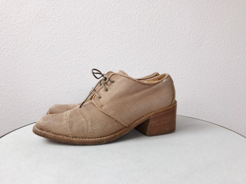 Woven Oxford shoes / Via Spiga shoes / Lace up Oxford heels