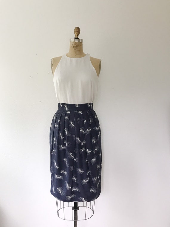 SALE 90s vintage skirt / vintage rayon skirt / Na… - image 3