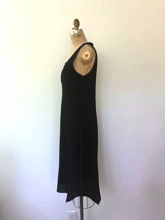 Accordion dress / black pleated dress / Batwing P… - image 9