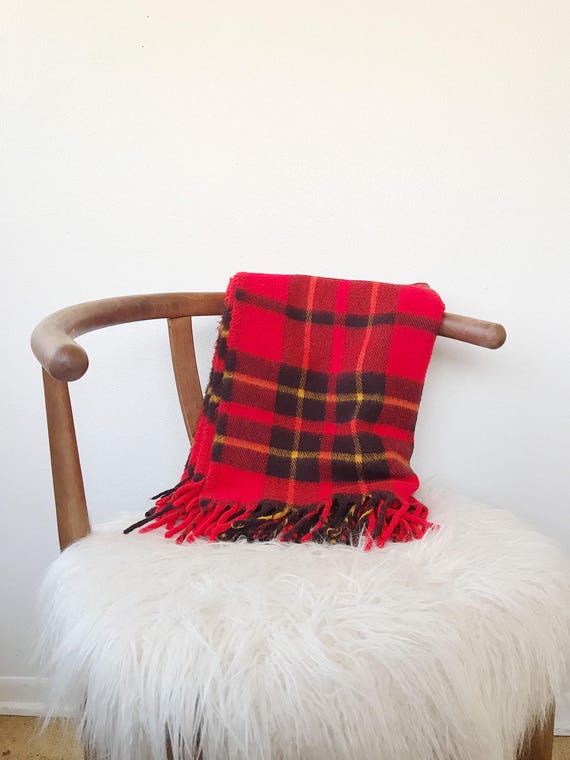 vintage Faribo blanket / throw blanket / vintage Faribault Mills blanket