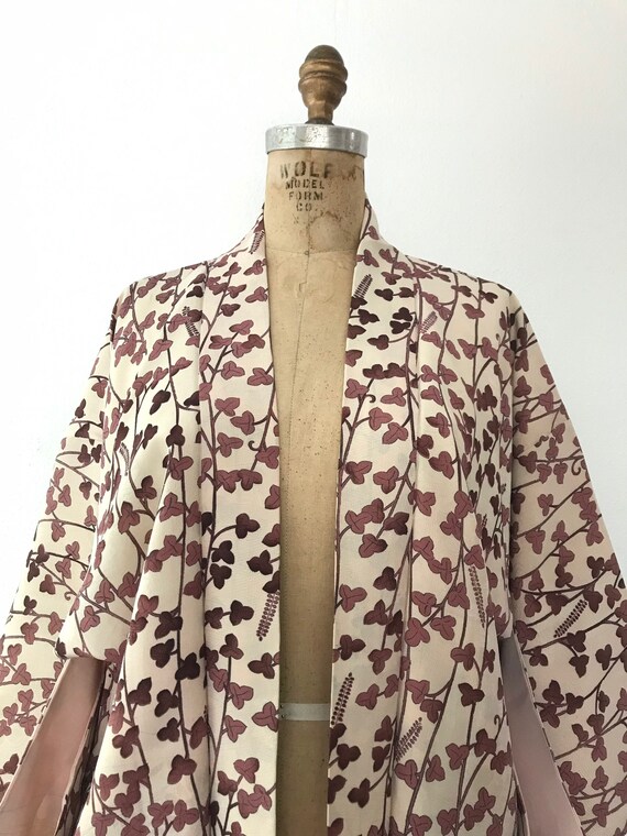 vintage silk kimono / vintage kimono jacket / Bud… - image 2