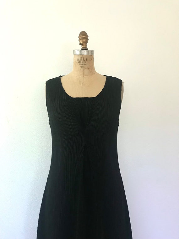 Accordion dress / black pleated dress / Batwing P… - image 8