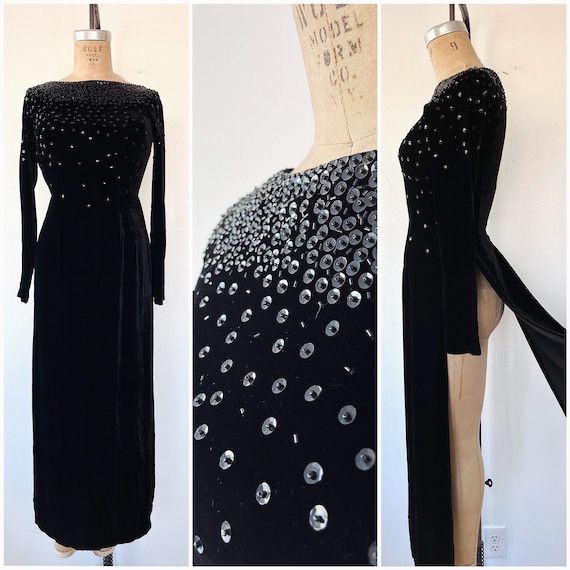 vintage tunic / velvet evening dress / velvet Kurti dress