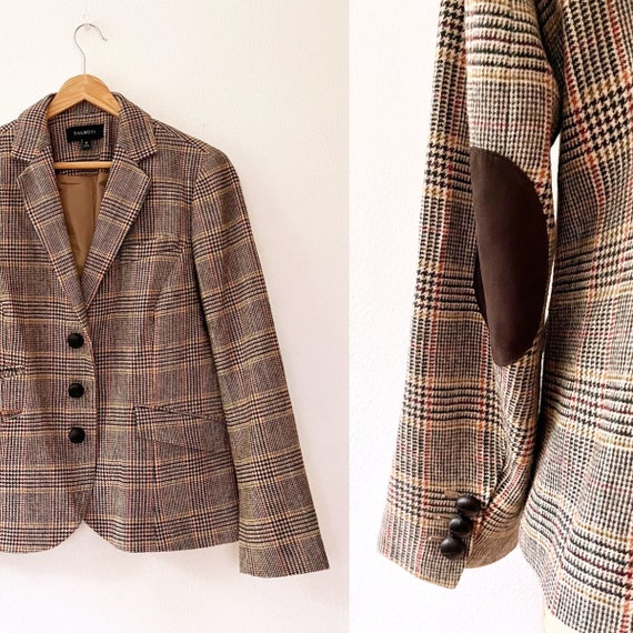 Tweed Blazer / plaid blazer / Modern wool jacket