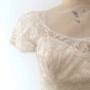 1950s wedding dress / vintage wedding dress / Karinska Tulle & Lace wedding dress bild 3
