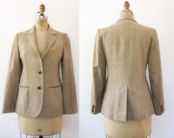 Wool Blazer / vintage tailored jacket / Well Appointed Blazer