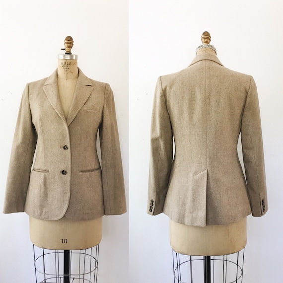 Wool Blazer / vintage tailored jacket / Well Appointed Blazer