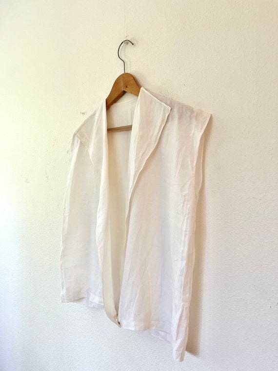 Edwardian blouse / antique linen blouse / Simple … - image 7