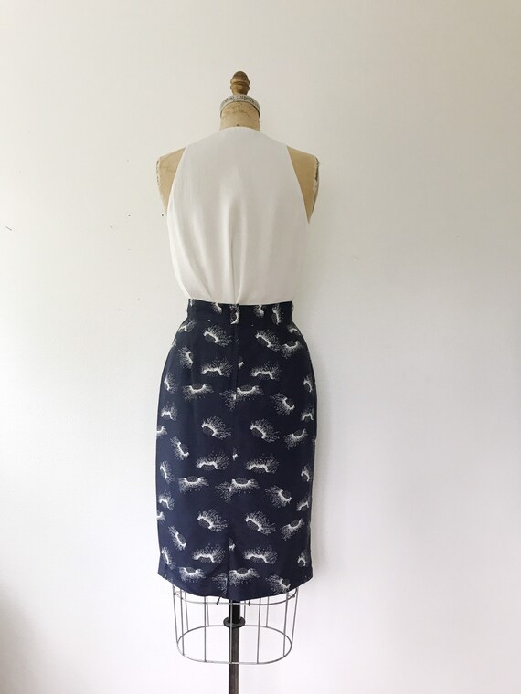 SALE 90s vintage skirt / vintage rayon skirt / Na… - image 8