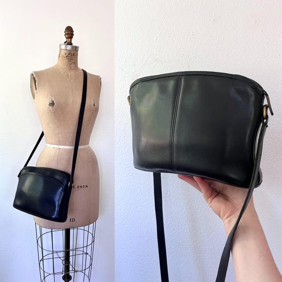 vintage Coach purse / black leather Coach / Vintage Anderson Coach Bag