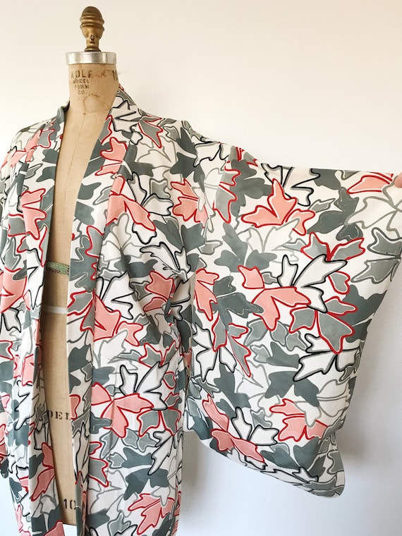 vintage silk kimono / vintage kimono jacket / Och… - image 2