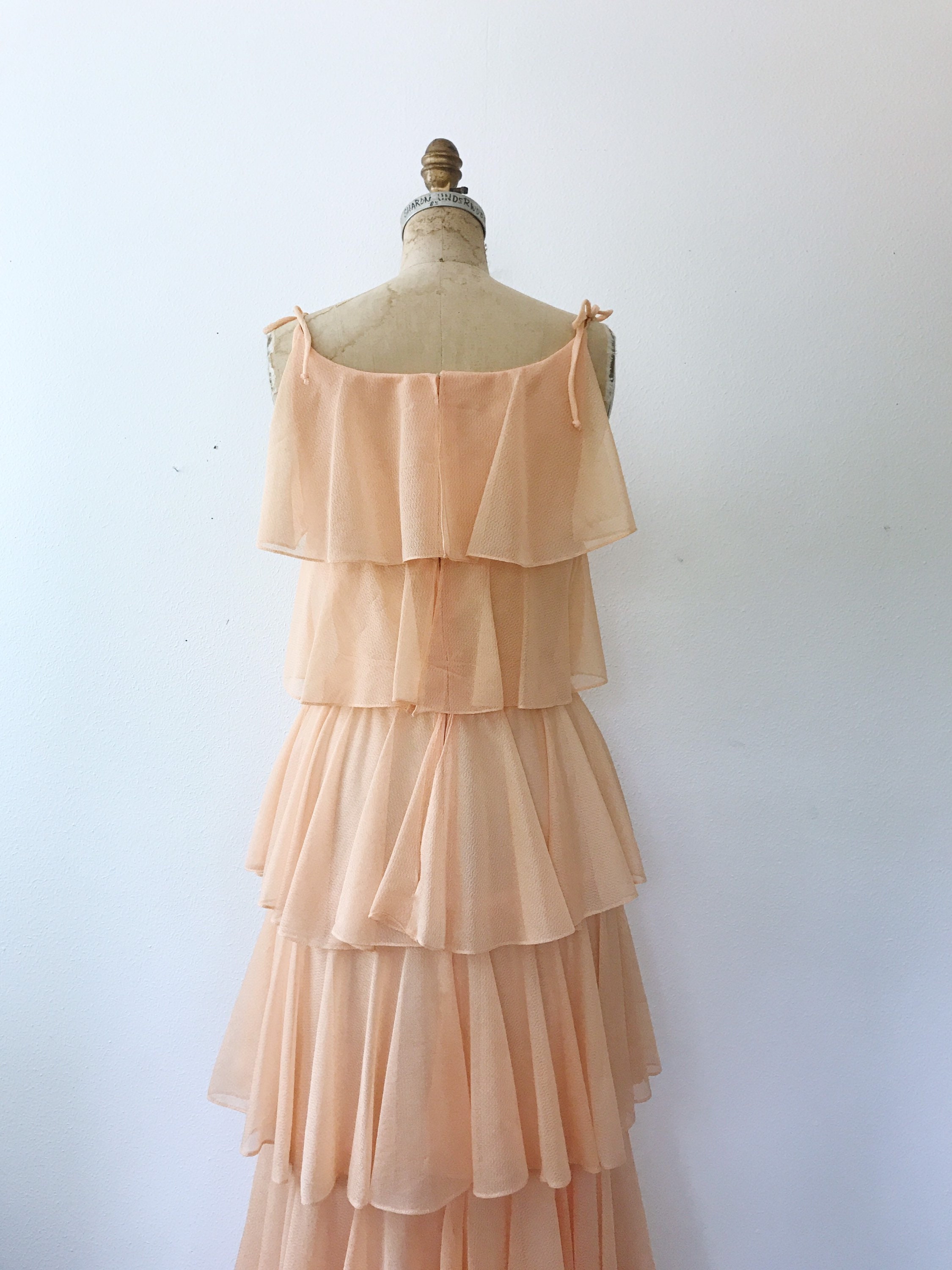long ruffle frock