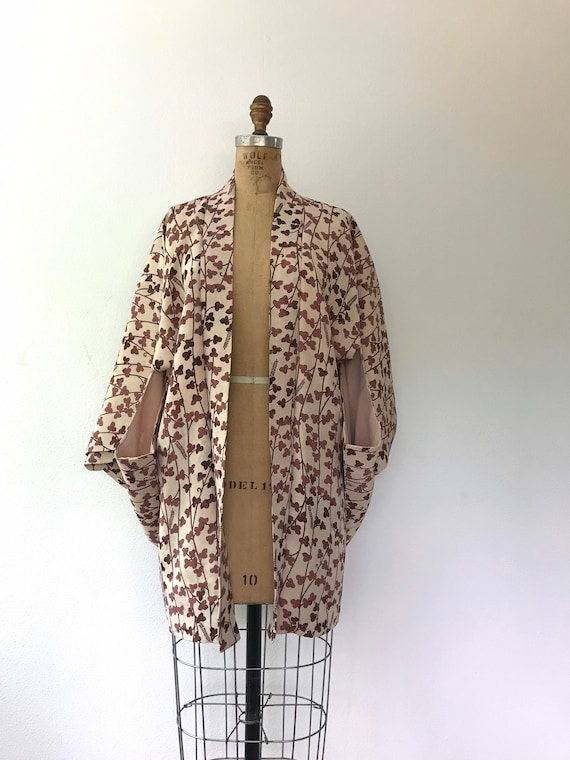 vintage silk kimono / vintage kimono jacket / Bud… - image 3