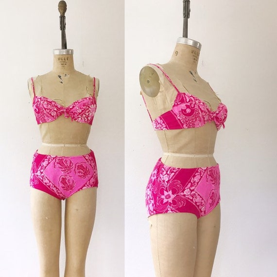 vintage bikini / vintage swimwear / 60s Hawaiian b