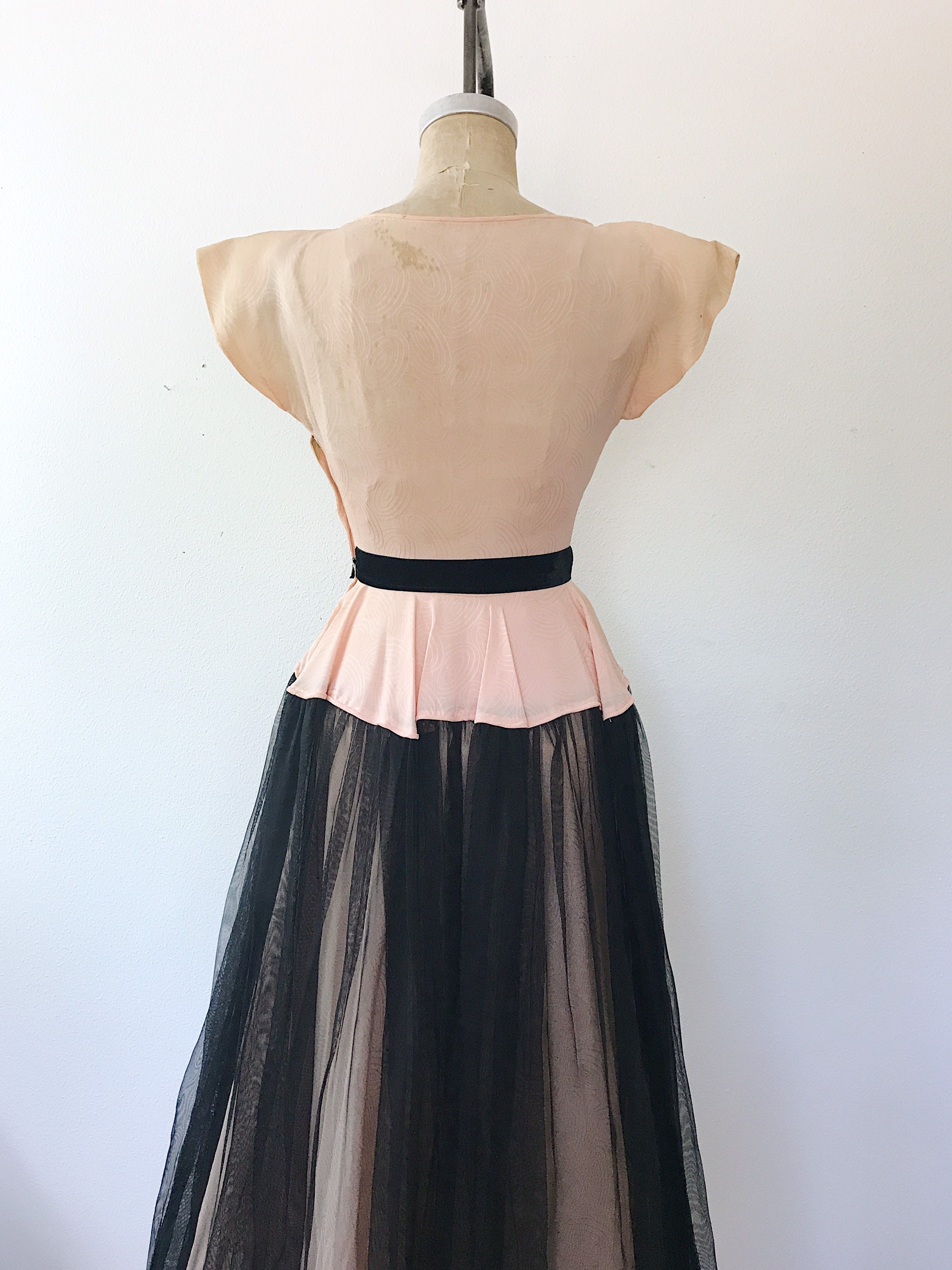 1940s evening gown