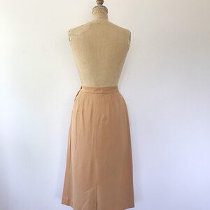1950s vintage skirt / vintage walking skirt / gabardine sportswear skirt image 8