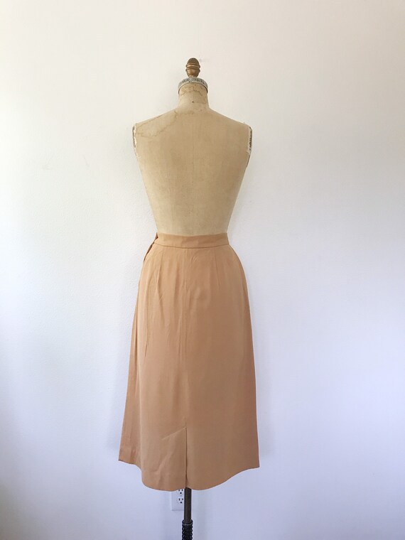 1950s vintage skirt / vintage walking skirt / gab… - image 8