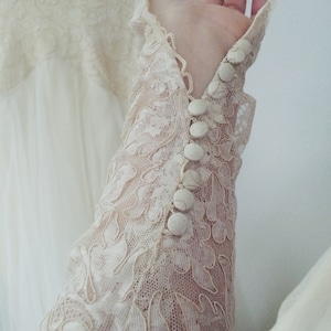 1950s wedding dress / vintage wedding dress / Karinska Tulle & Lace wedding dress bild 10
