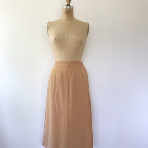 1950s vintage skirt / vintage walking skirt / gabardine sportswear skirt image 2