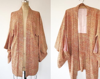 vintage silk kimono / vintage kimono jacket /Karasuka kimono haori