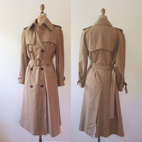 vintage trench coat / 70s trench coat / Etienne Aigner Coat