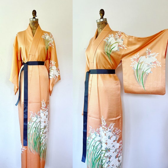 vintage kimono / kimono robe / vintage Hanabatake Kimono