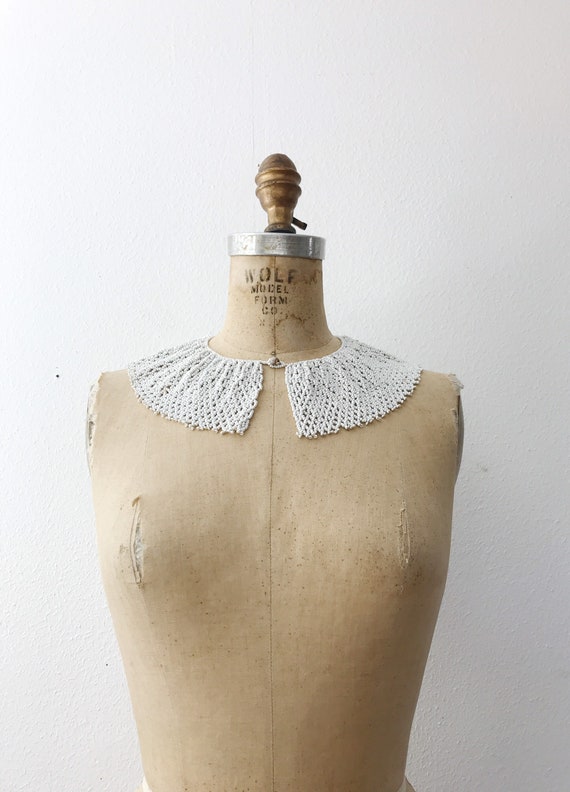 Curtain Dress Floral Choker Collar Bib Set