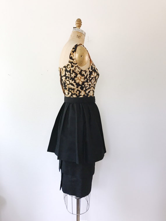 1950s dress / vintage peplum dress / Jay Herbert … - image 7