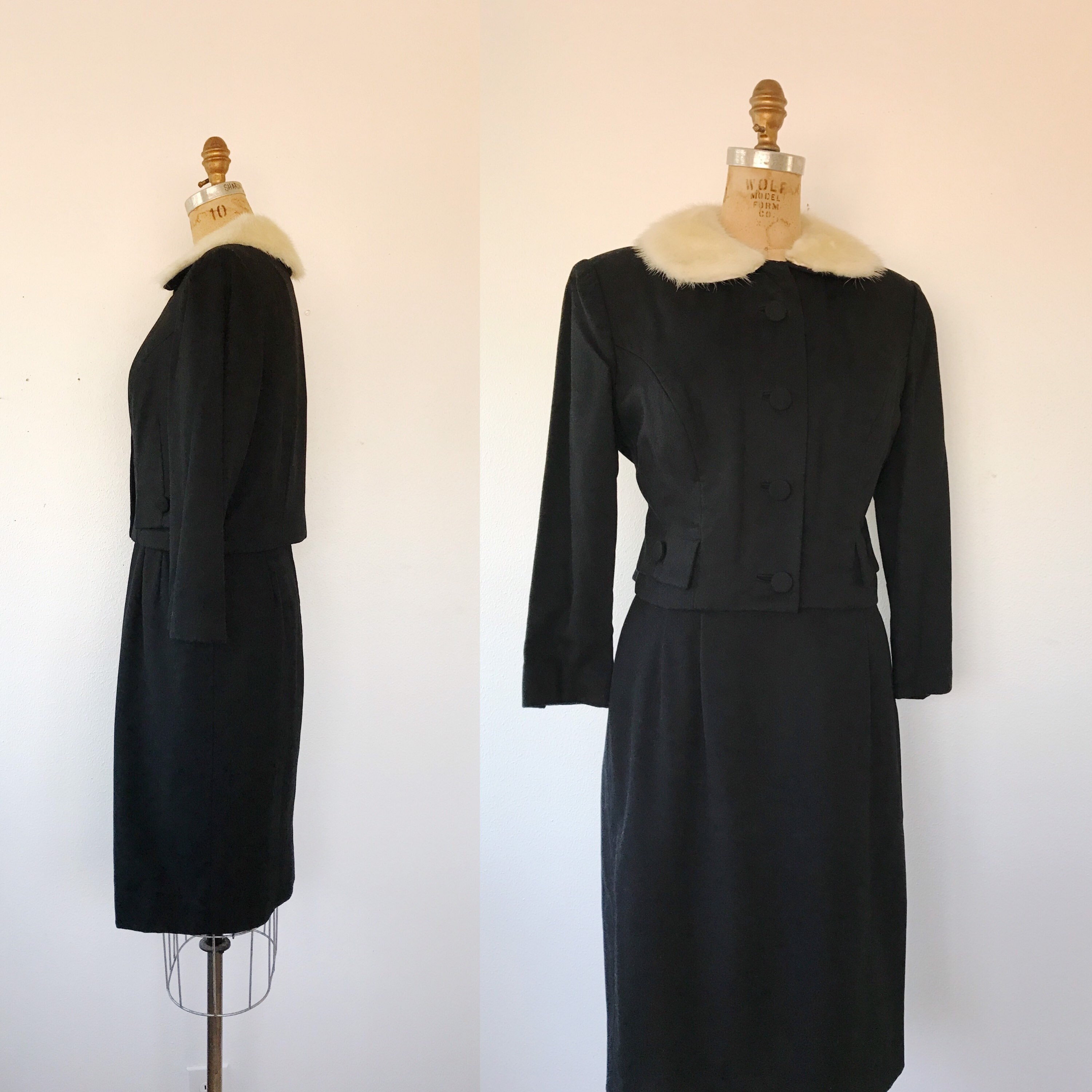 black suit jacket dress