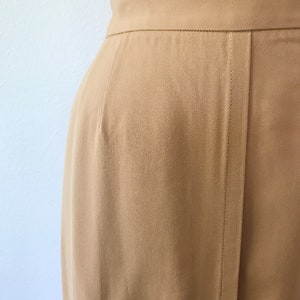 1950s vintage skirt / vintage walking skirt / gabardine sportswear skirt image 3