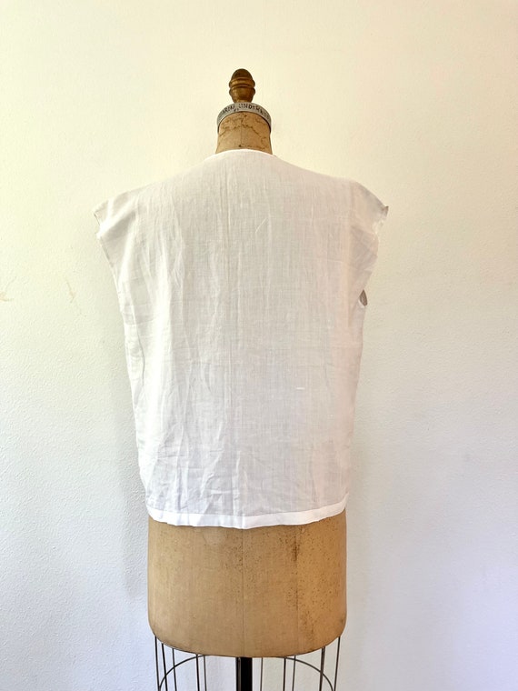 Edwardian blouse / antique linen blouse / Simple … - image 9