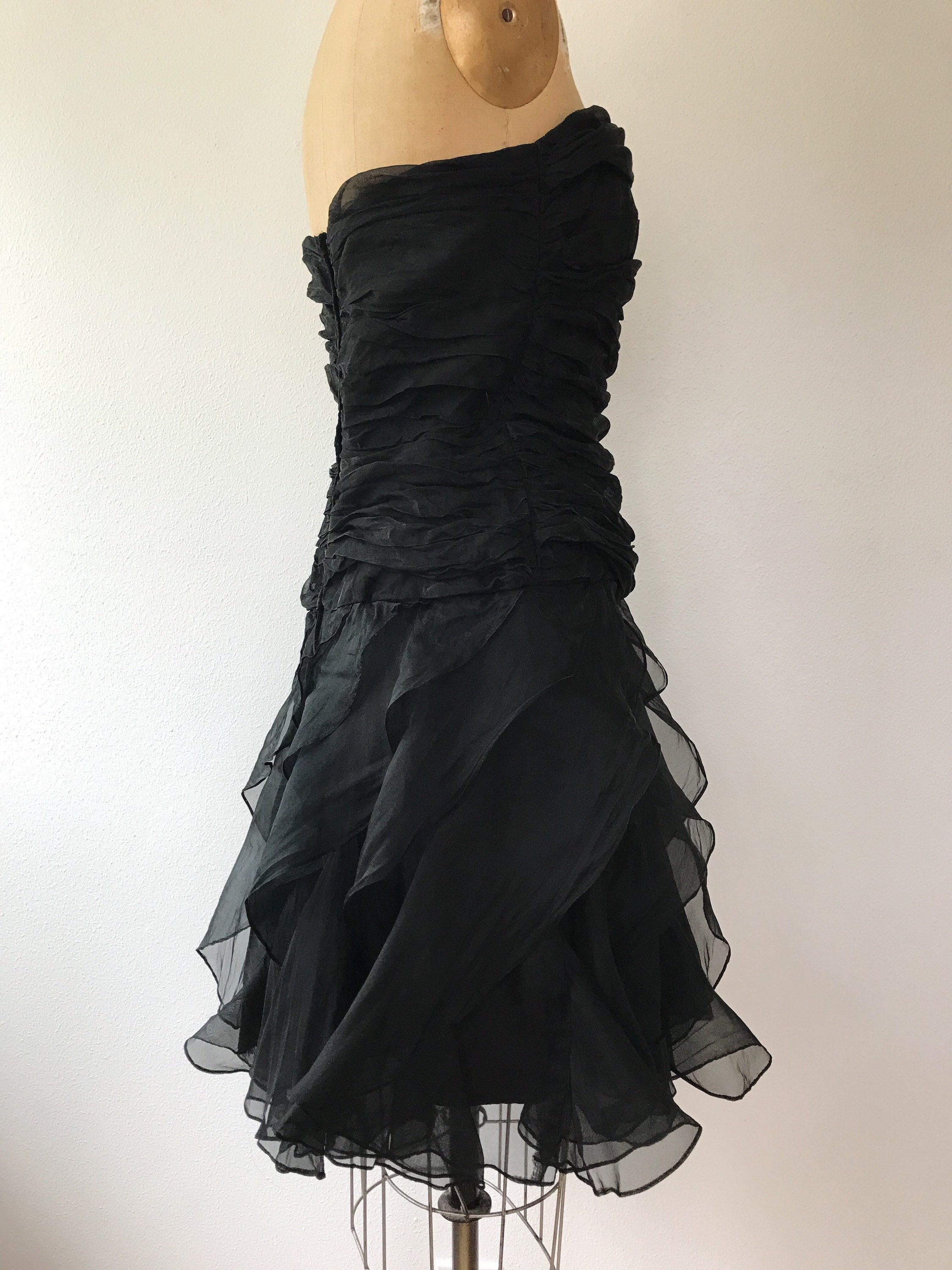 strapless dresses Esra Linen Maxi Dress Emerald Corset Satin Formal size:12-14 years Fit: Fitted