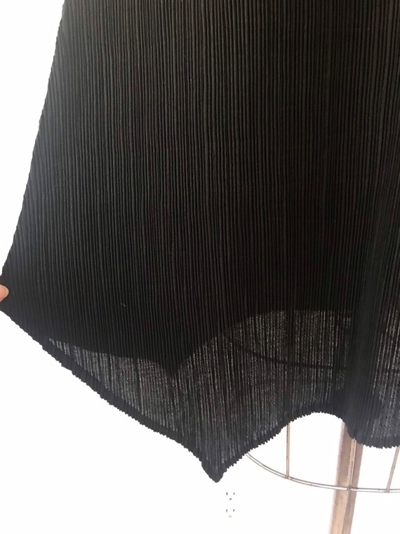 Accordion dress / black pleated dress / Batwing P… - image 4