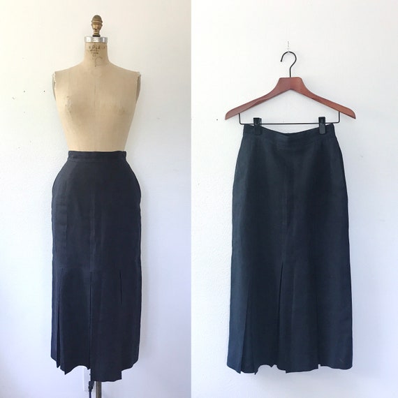 SALE vintage linen skirt / 90s vintage skirt / Rhy