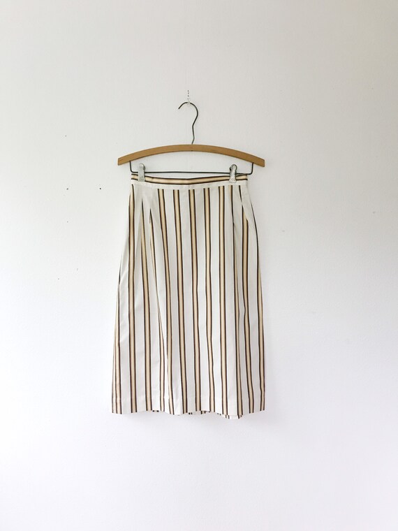 SALE 1950s skirt / 1950s cotton skirt / striped p… - image 10