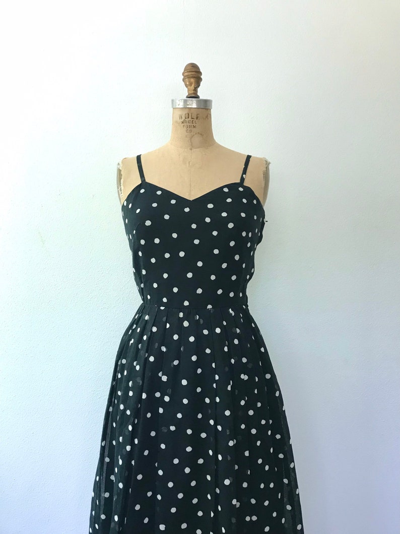 Polka Dot Dress / Vintage Sundress / Albert Nipon Dress - Etsy