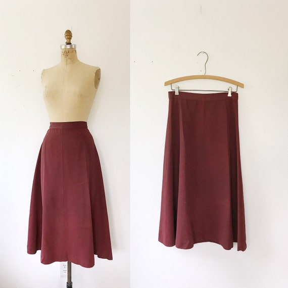 1940s skirt / vintage 40s skirt / 40s A-line Skirt