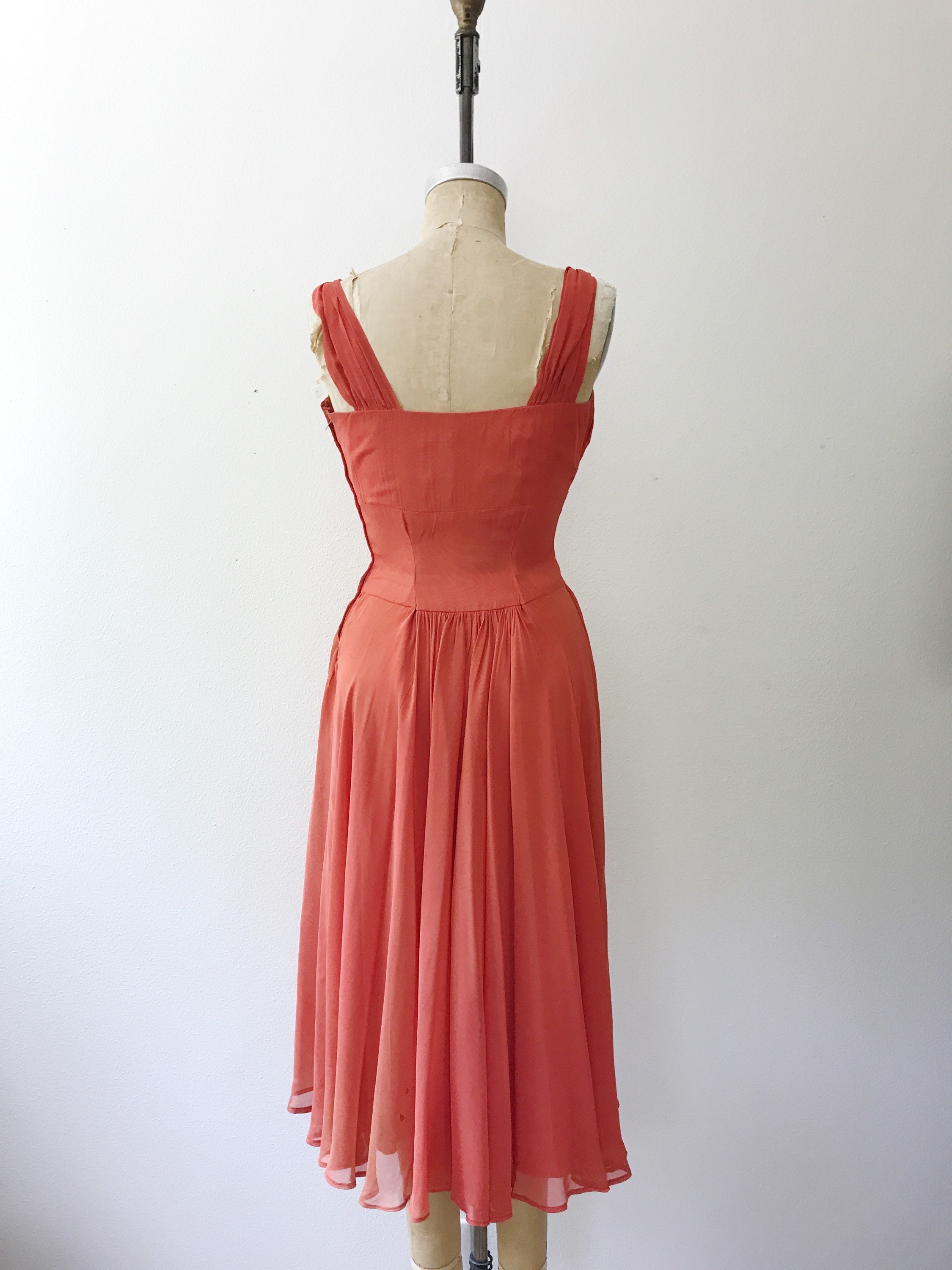 50s silk dress