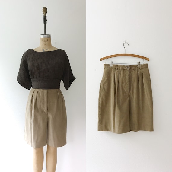 Chestnut Corduroy shorts / vintage shorts / 80s sh