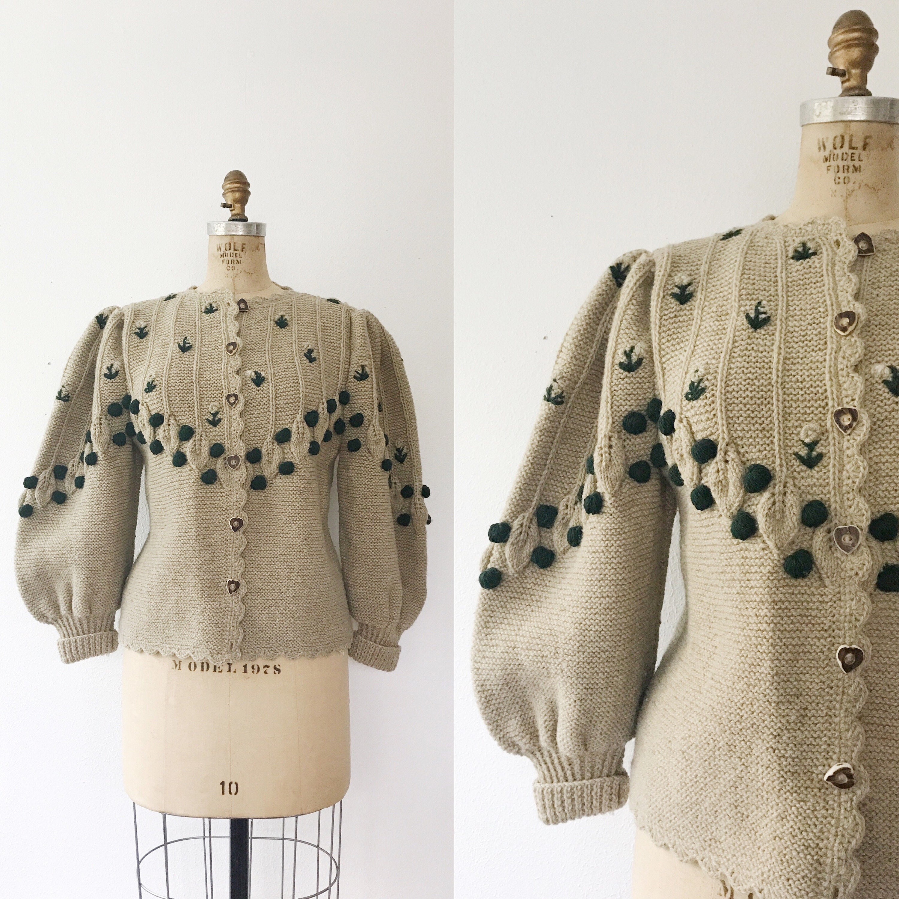 vintage Lanz sweater / vintage Austrian cardigan / Alpine vintage Lanz sweater / vintage Austrian cardigan / Alpine