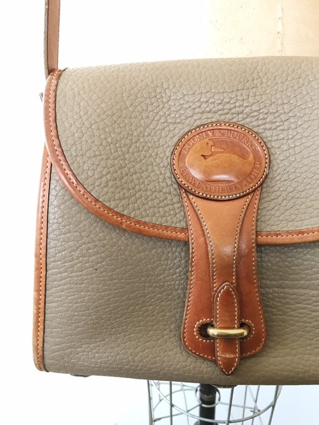 Pebbled Leather purse/ Dooney & Bourke bag/ Two Tone Saddle bag