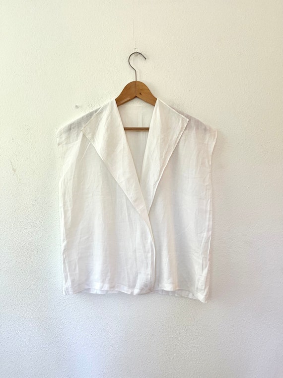 Edwardian blouse / antique linen blouse / Simple … - image 4