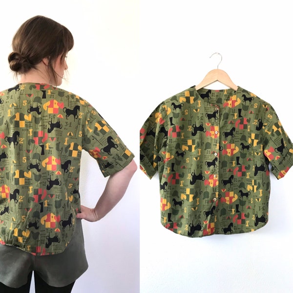 Novelty Button Down Etsy