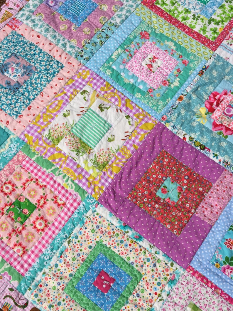 New Baby Toddler Girl Crib Quilt Blanket Nursery Decor Gift Etsy